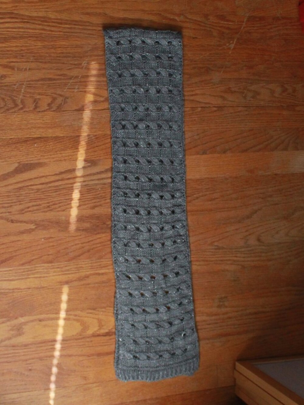 Apt. 9 Metallic Hand Knit Accent Scarf